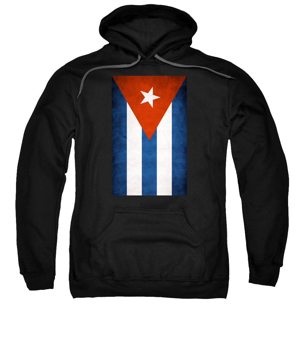 Funny Sweatshirt featuring the digital art Flag Of Cuba by Flippin Sweet Gear