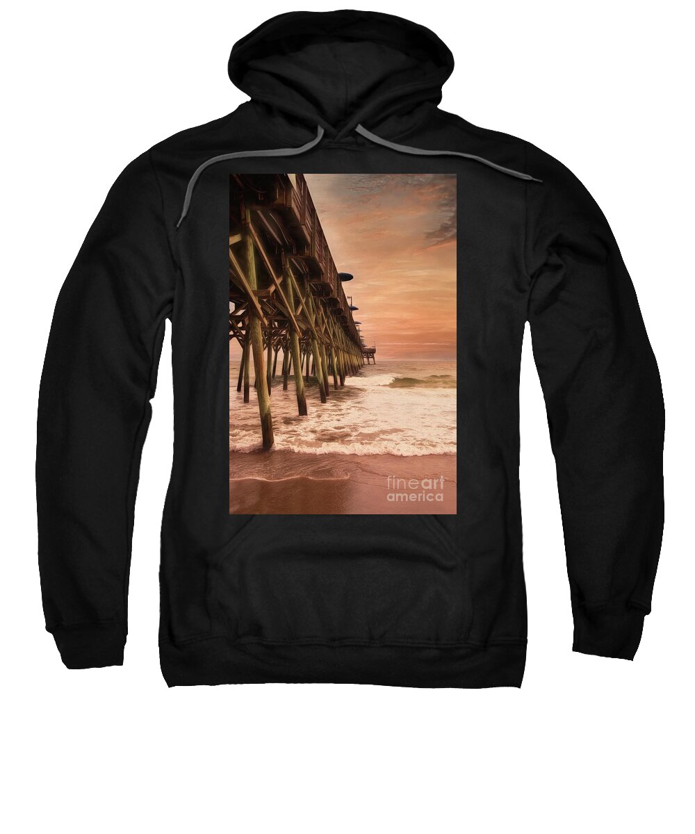 Beach Sweatshirt featuring the photograph Glorious Skies by Kathy Baccari