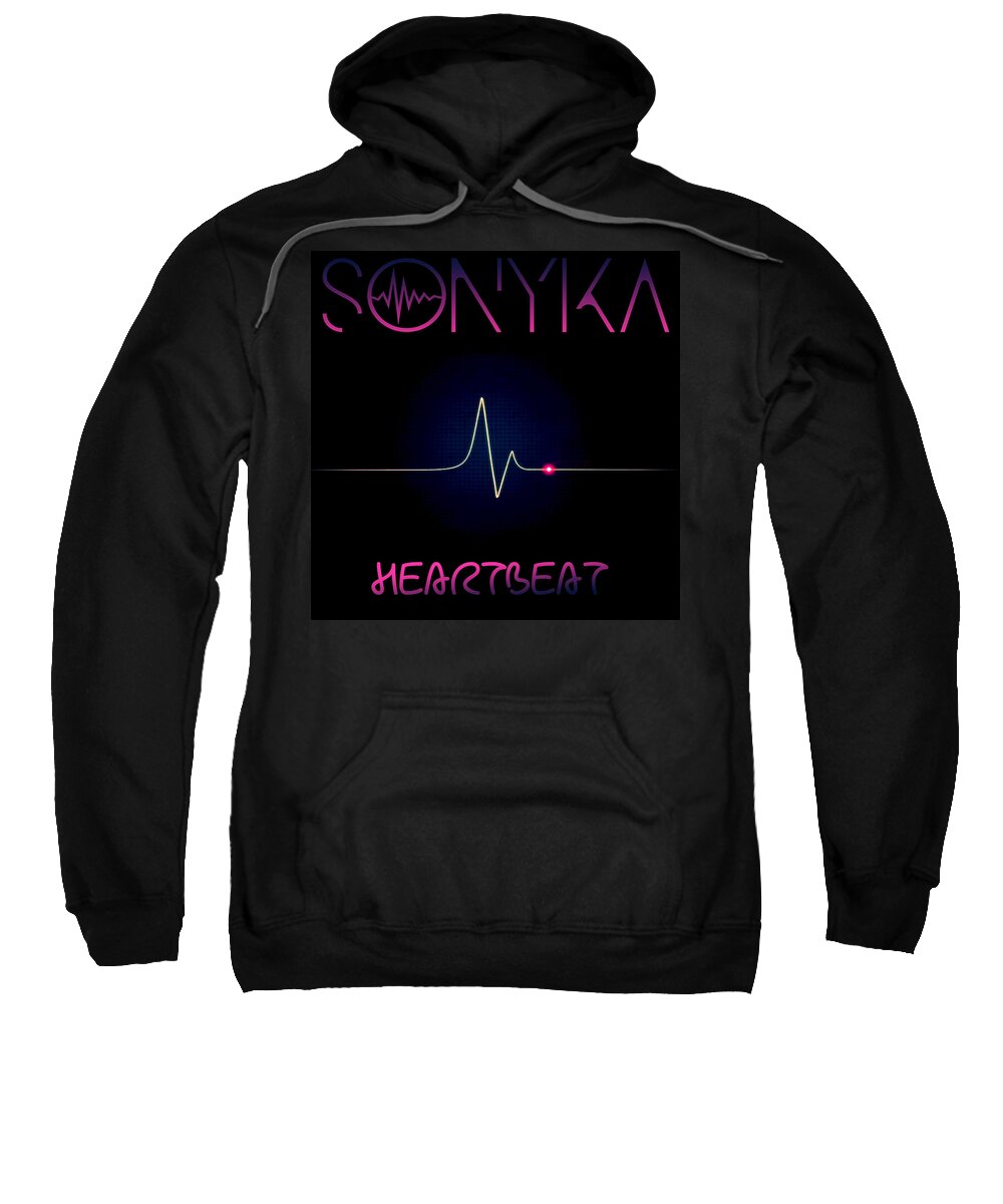 Album Cover Sweatshirt featuring the digital art Heartbeat by Sonyka