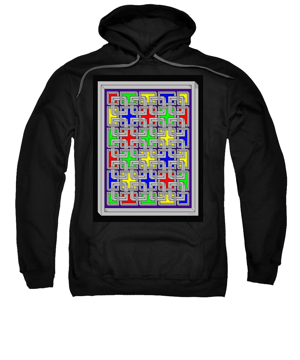 3d Sweatshirt featuring the painting Illusion #2 by George Art Gallery