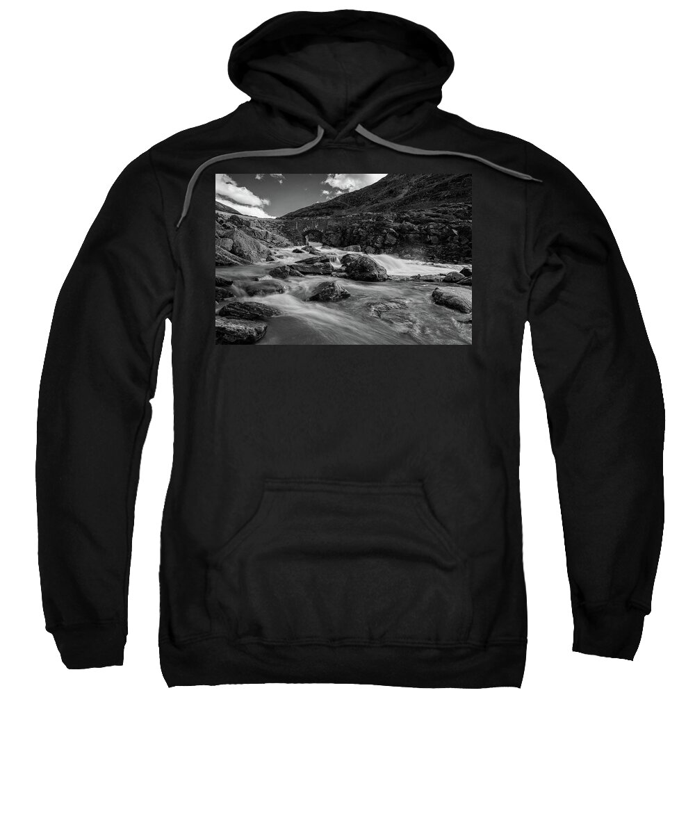 Landscape Sweatshirt featuring the photograph in the Scandinavian mountains by Andreas Levi