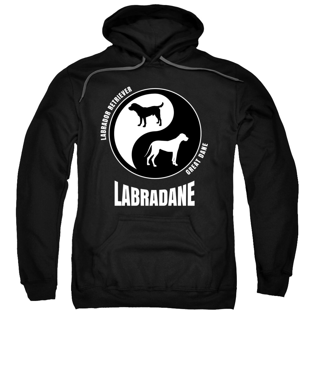 Labradane Dog Cross Breed Jersey Sweatshirt featuring the digital art Labradane Cross Breed Dog Owners Gift Pet Labradane by Martin Hicks