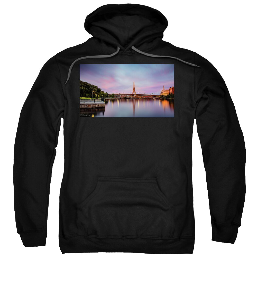 Landscape Sweatshirt featuring the photograph Leonard P. Zakim Bridge by David Lee