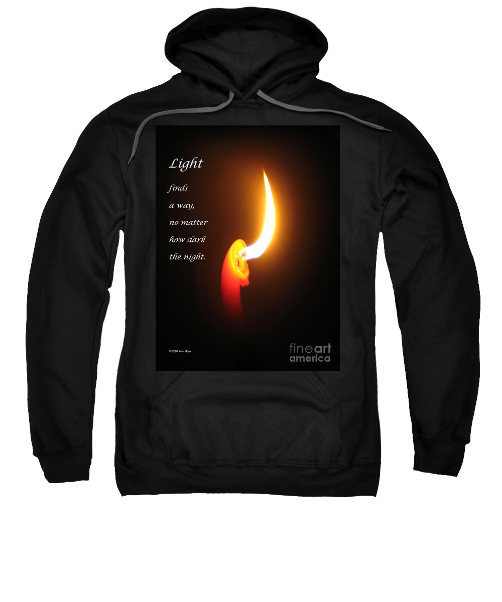 Light Sweatshirt featuring the photograph Light Finds a Way by Ann Horn