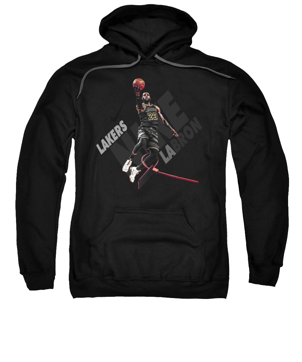 Nike Basketball Lebron James graphic print hoodie in black