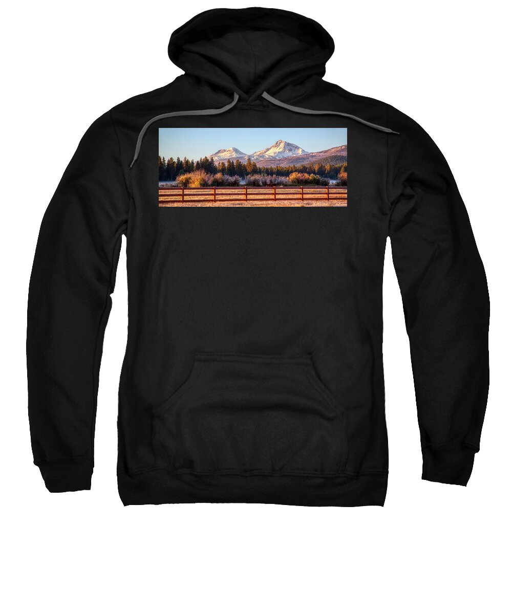 Mountain Sweatshirt featuring the photograph Mount Washington Panorama by Loyd Towe Photography