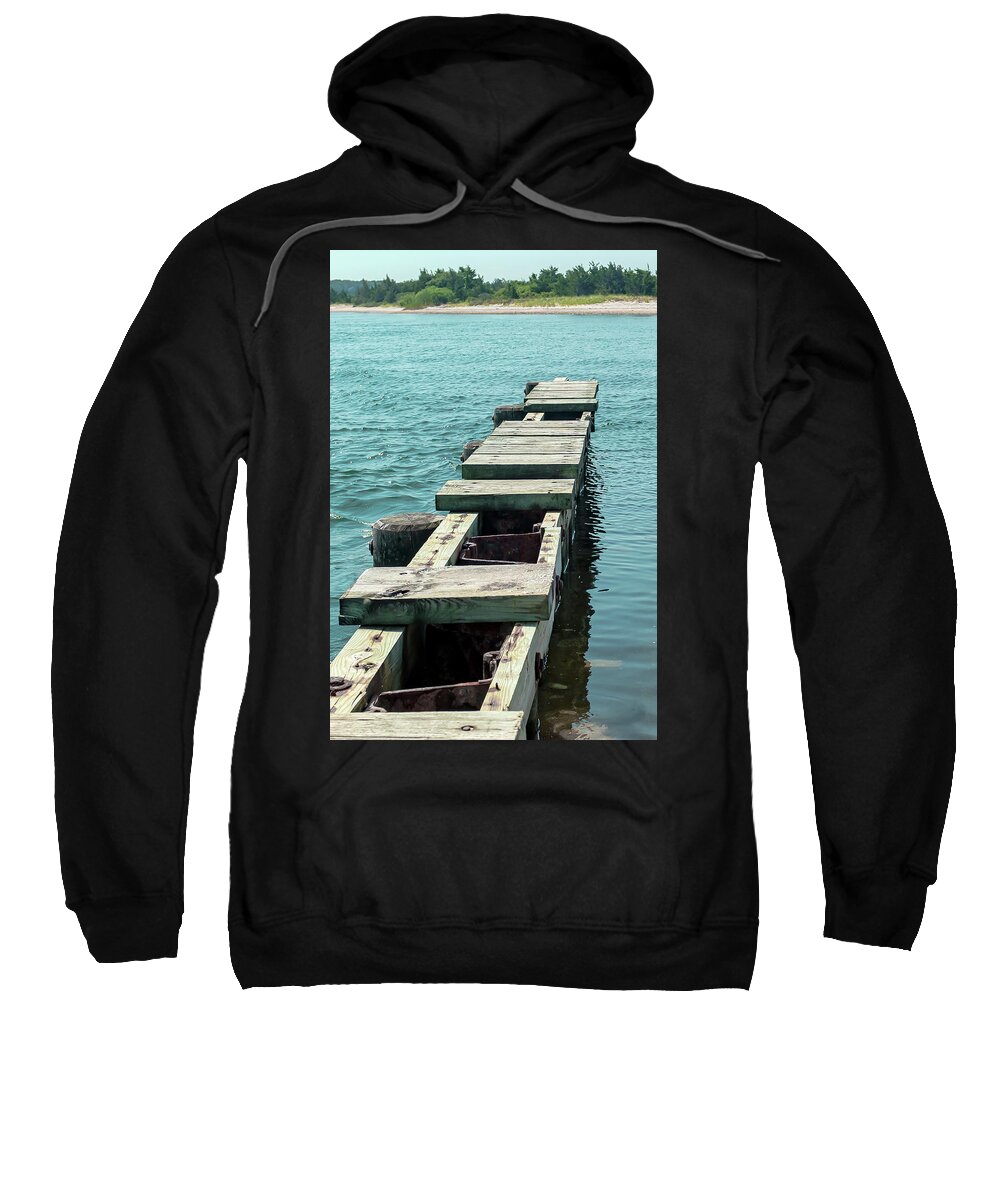 Pier Sweatshirt featuring the photograph Old Pier by Jody Lane
