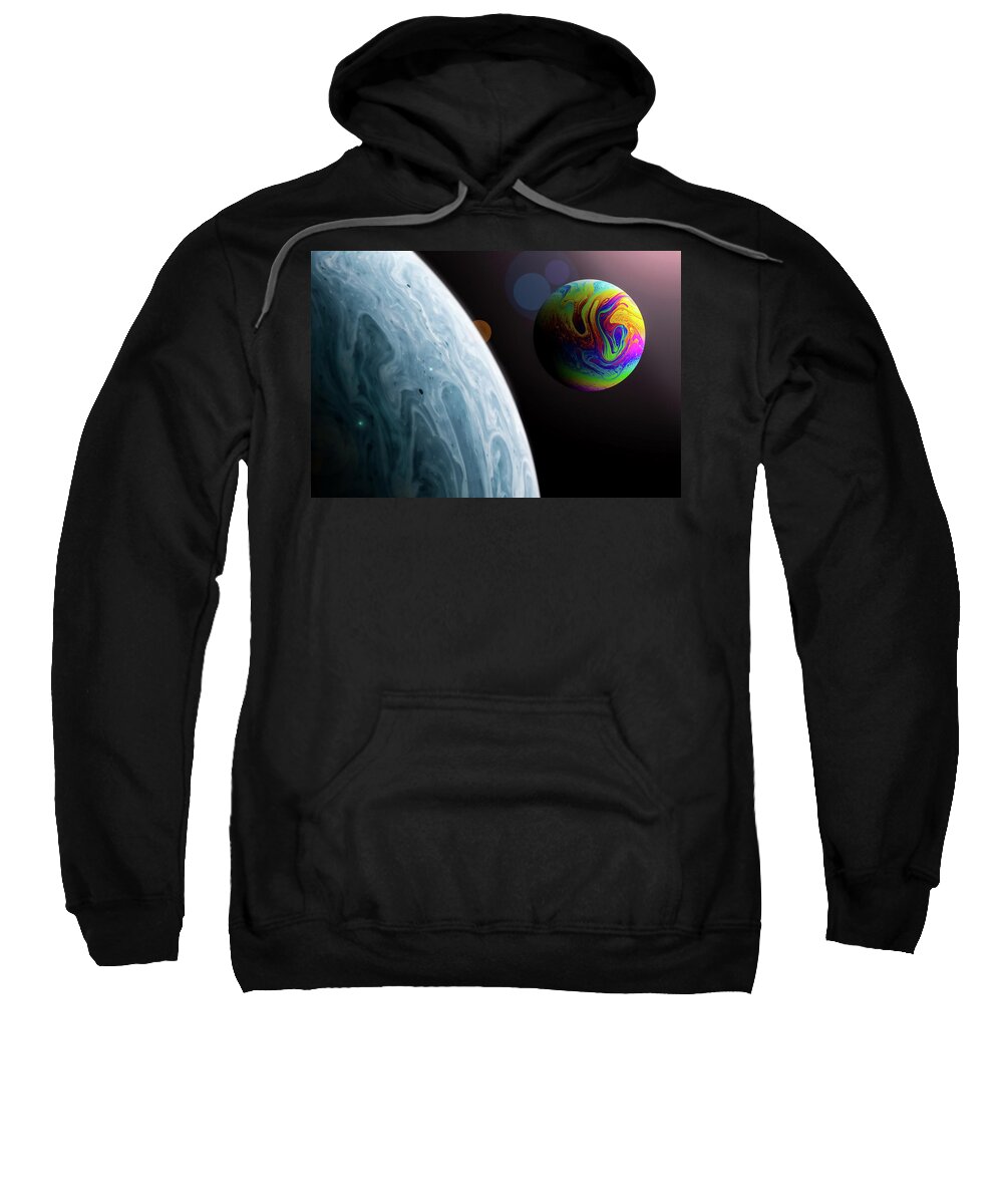 Abstract Art Sweatshirt featuring the photograph Opposing Worlds by SR Green