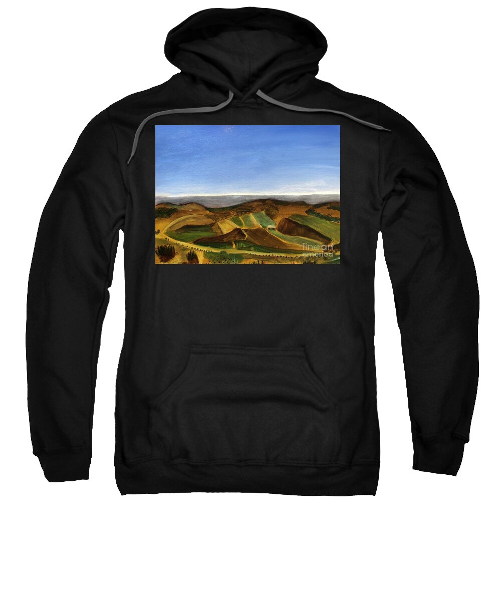 California Sweatshirt featuring the painting Pasa Robles by Kate Conaboy
