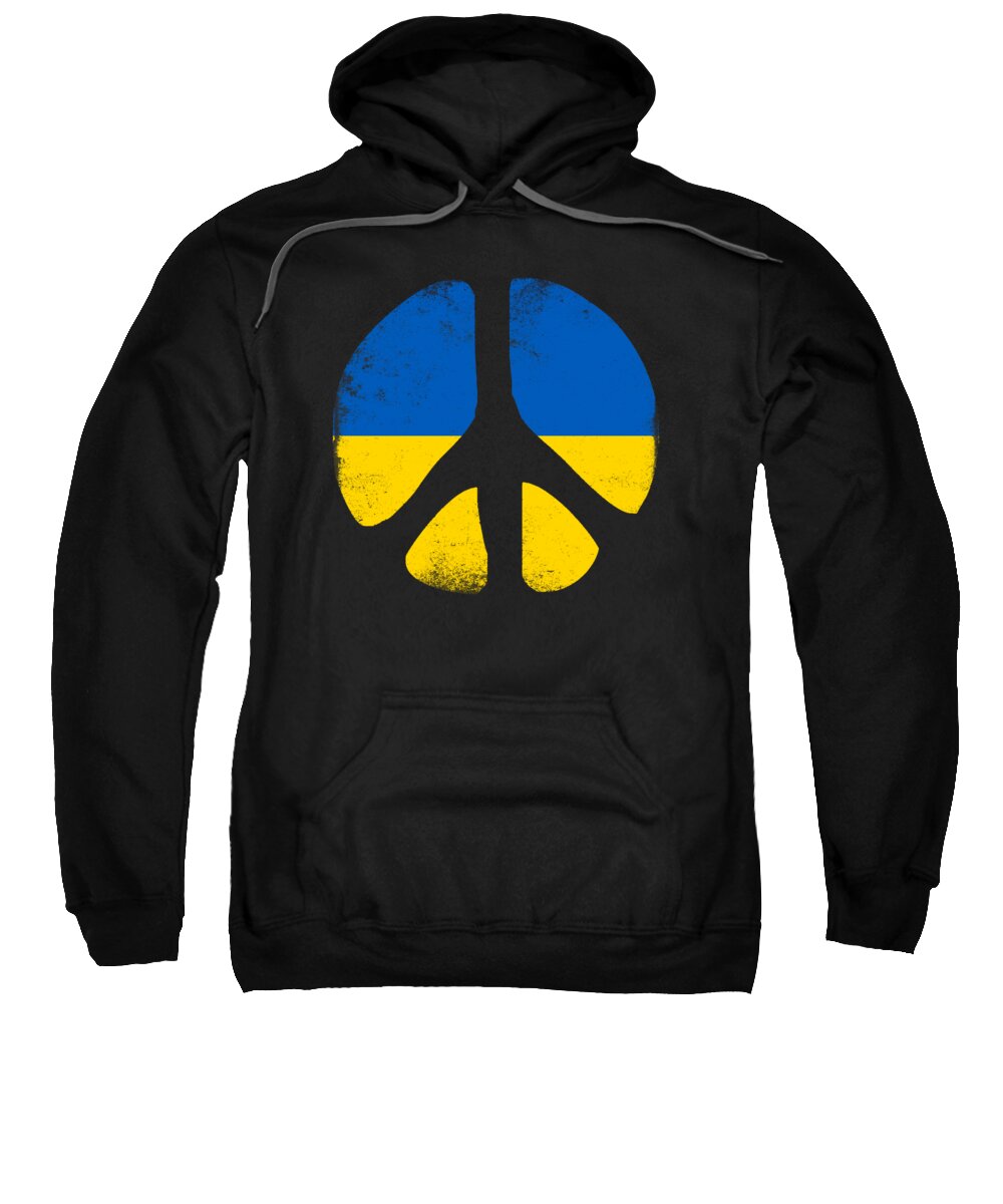 Cool Sweatshirt featuring the digital art Peace in Ukraine by Flippin Sweet Gear