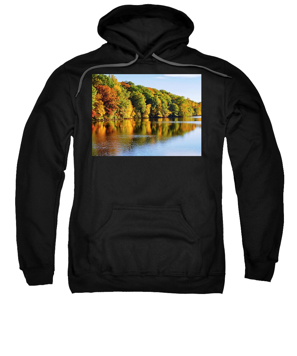 Fall Sweatshirt featuring the photograph Reflecting on Fall by Marianne Campolongo
