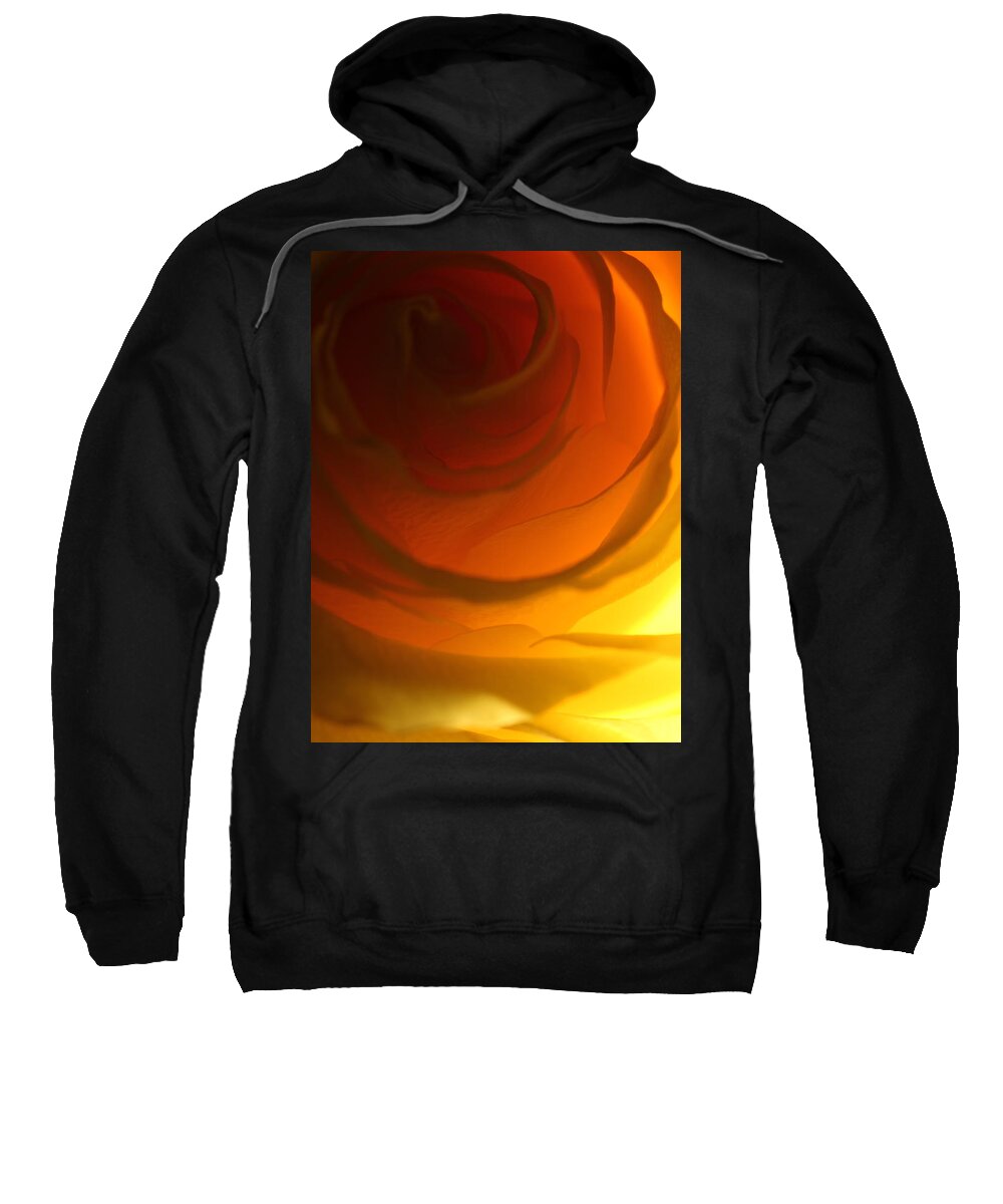 Macro Sweatshirt featuring the photograph Rose 2321 by Julie Powell