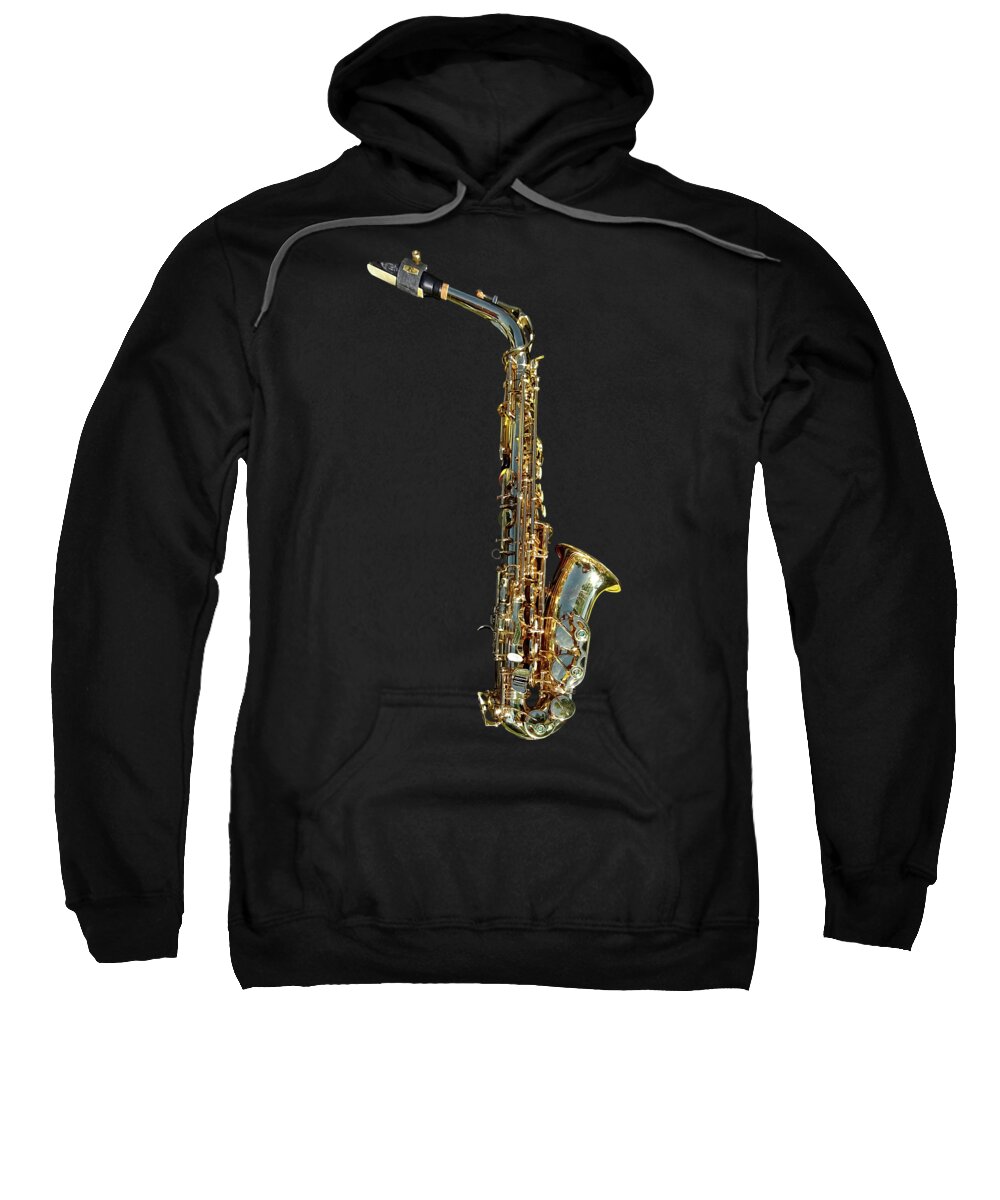 Saxophone Sweatshirt featuring the photograph Saxophone by Susan Savad