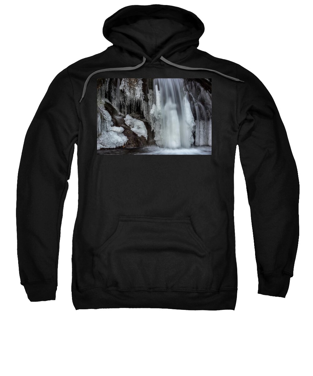 Cold Sweatshirt featuring the photograph Secret crystal cave by Olivier Parent