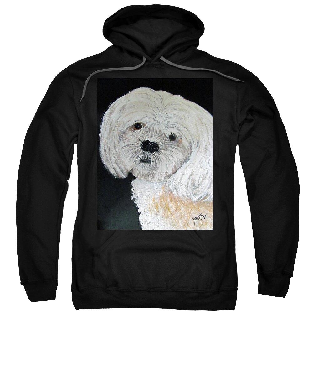 Dog Sweatshirt featuring the painting Sophia by Gloria E Barreto-Rodriguez