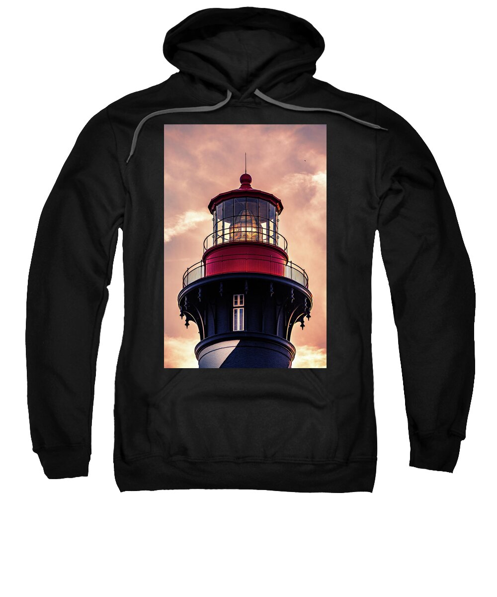 Lighthouse Sweatshirt featuring the photograph St. Augustine Light by Bryan Williams