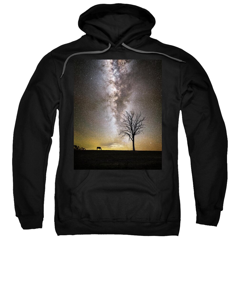 Milky Way Sweatshirt featuring the photograph Stargrazing by Ari Rex