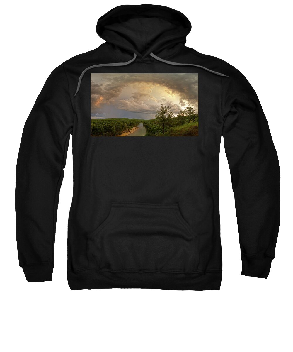 Storm Sweatshirt featuring the photograph Storm at Owls Bend by Robert Charity
