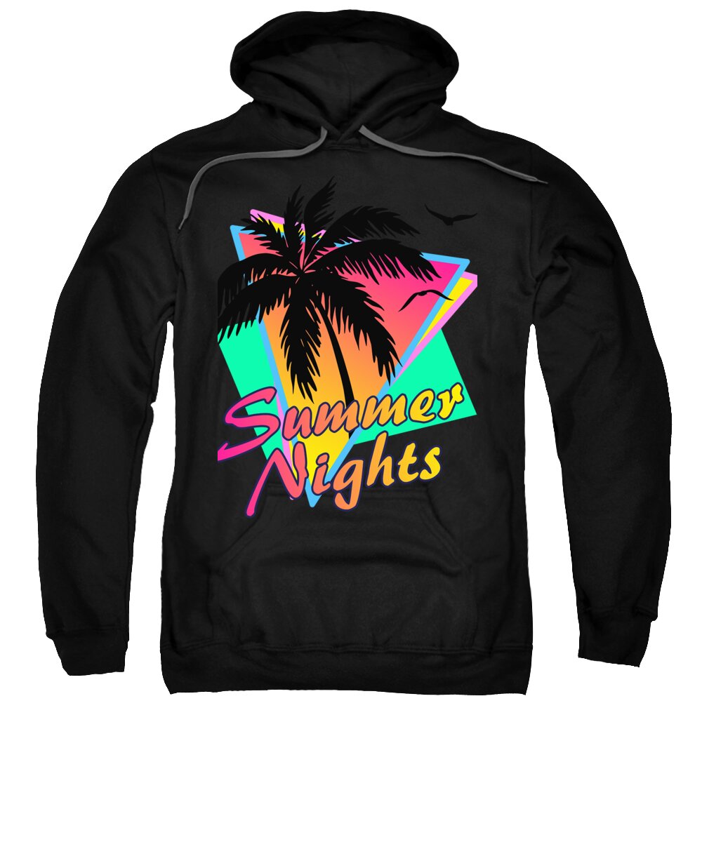 Classic Sweatshirt featuring the digital art Summer Nights by Megan Miller