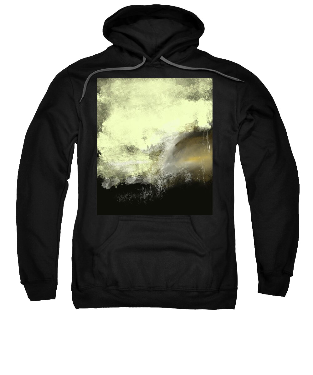 Abstract Sweatshirt featuring the digital art The angel -abstract painting by Jeremy Holton by Jeremy Holton