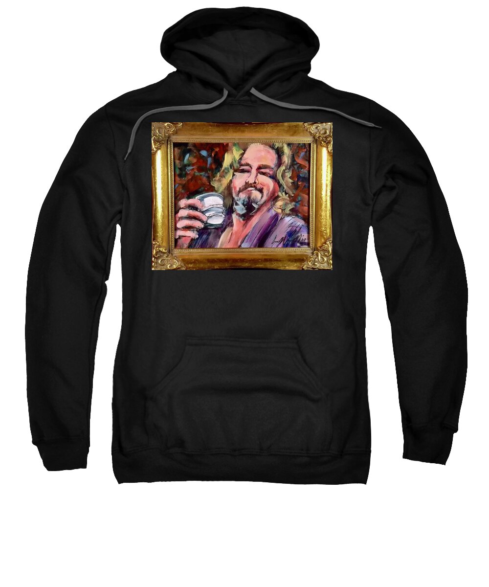 Painting Sweatshirt featuring the painting The Dude by Les Leffingwell