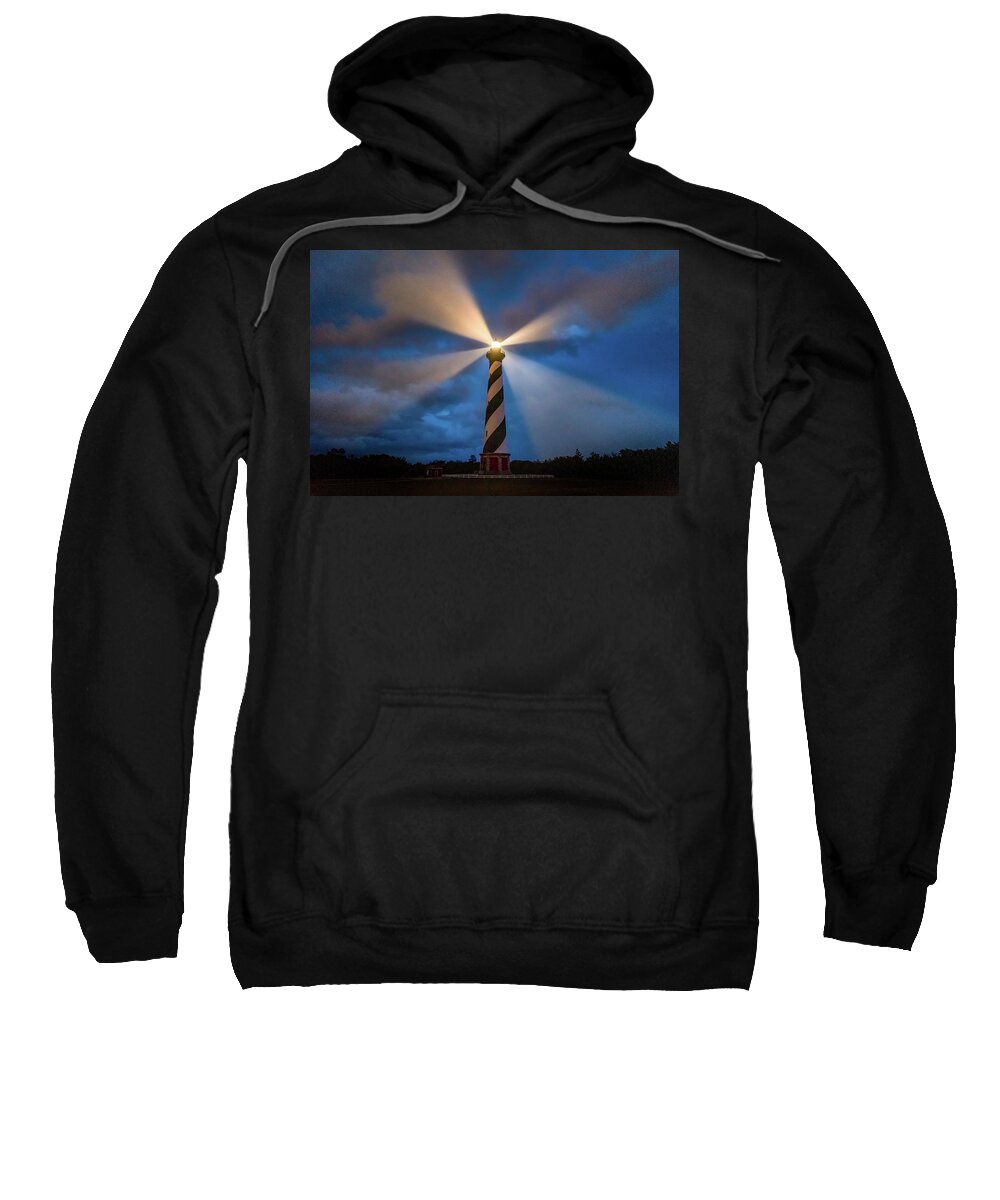 North Carolina Sweatshirt featuring the photograph The guiding light by Robert Miller