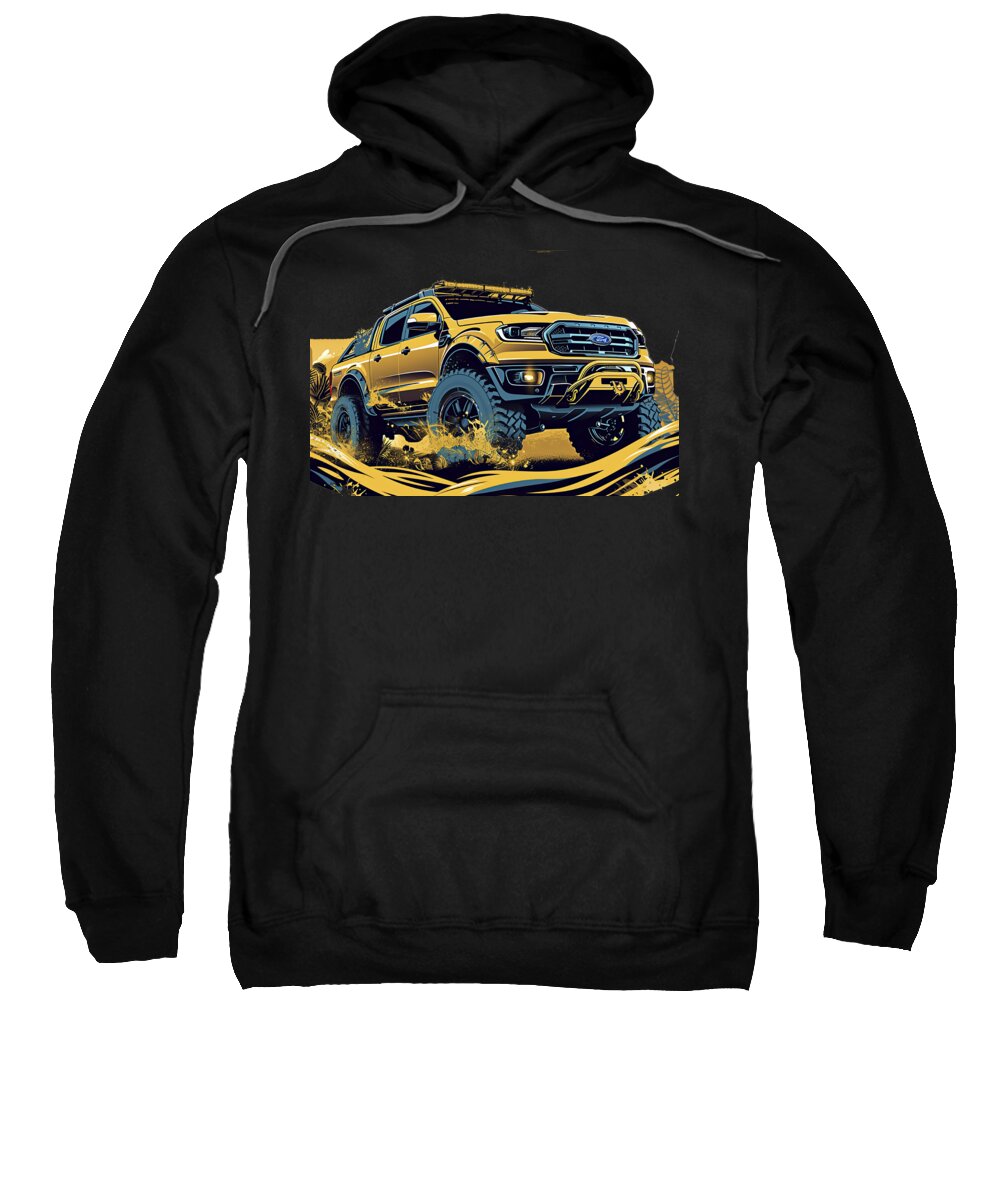 Ford Ranger Sweatshirt featuring the digital art The Ranger's Call by Bill Posner