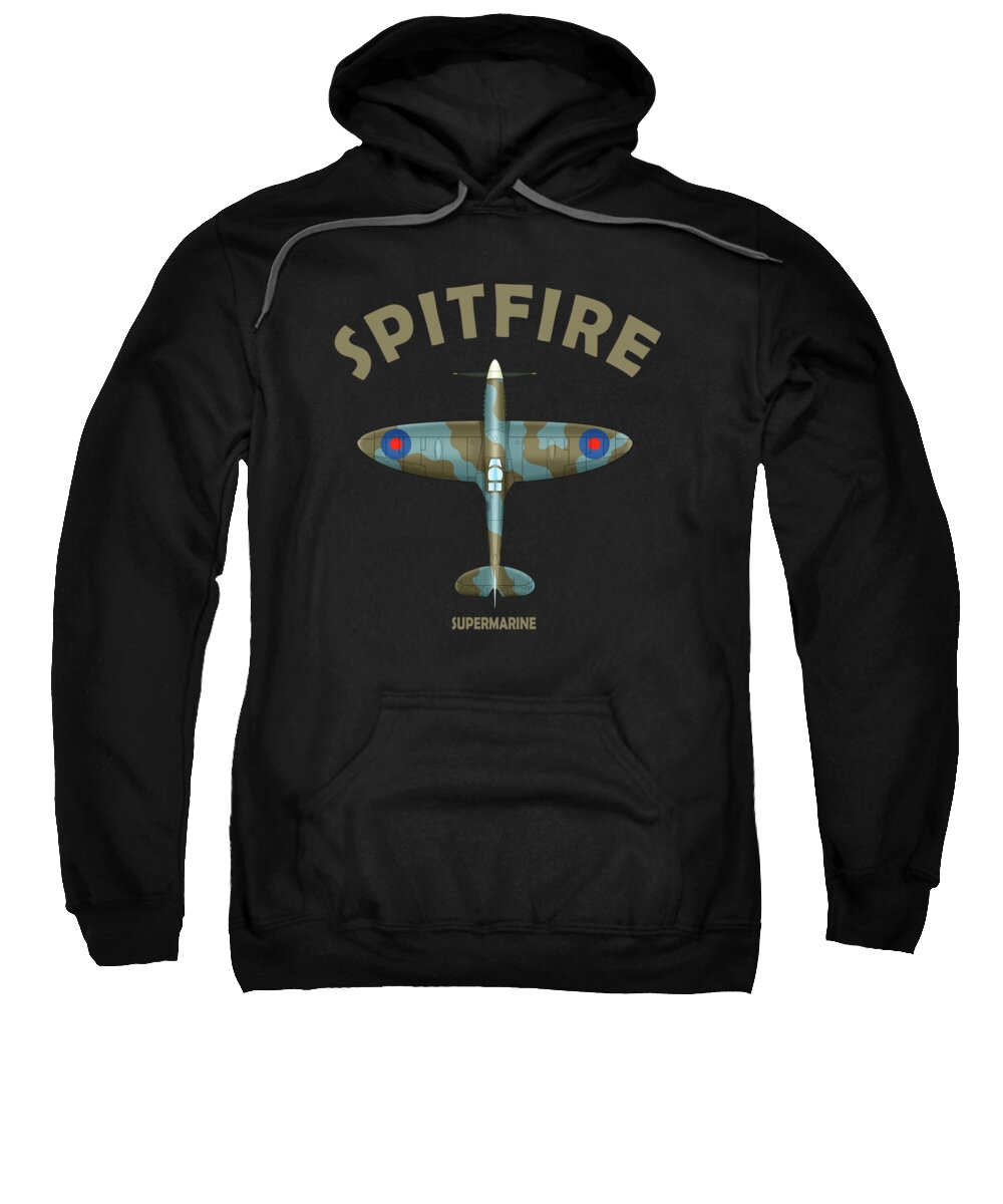 Supermarine Spitfire Sweatshirt featuring the photograph The Spitfire by Mark Rogan