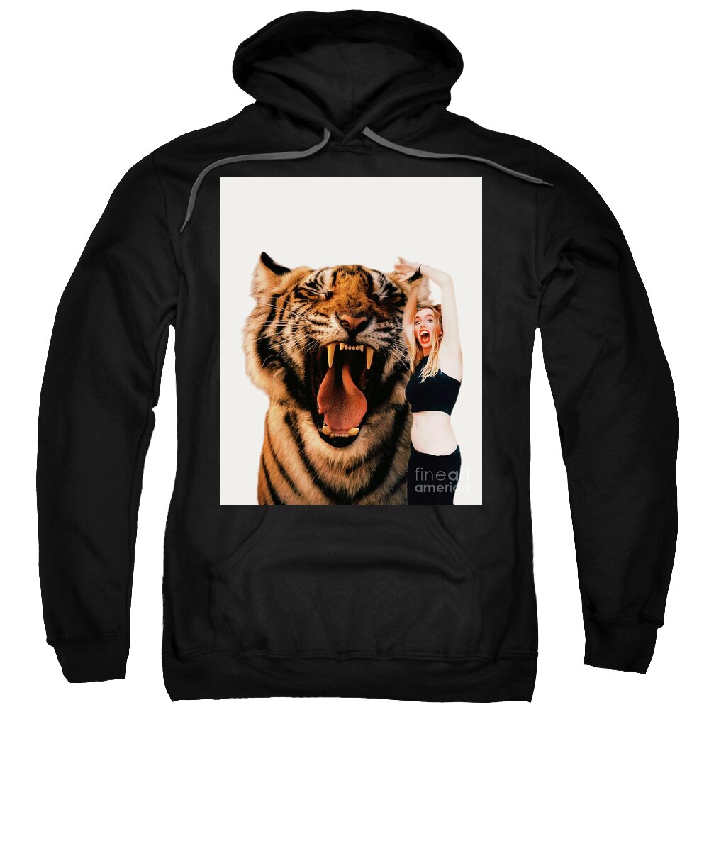 Fineart Sweatshirt featuring the digital art The strenght by Yvonne Padmos