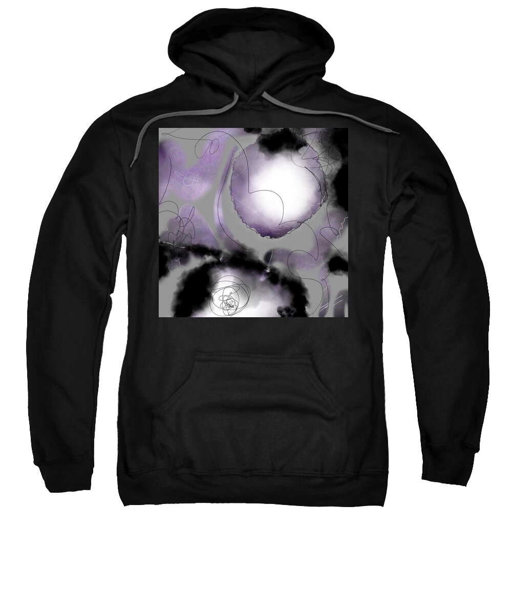 Space Sweatshirt featuring the digital art Time Means Nothing by Amber Lasche