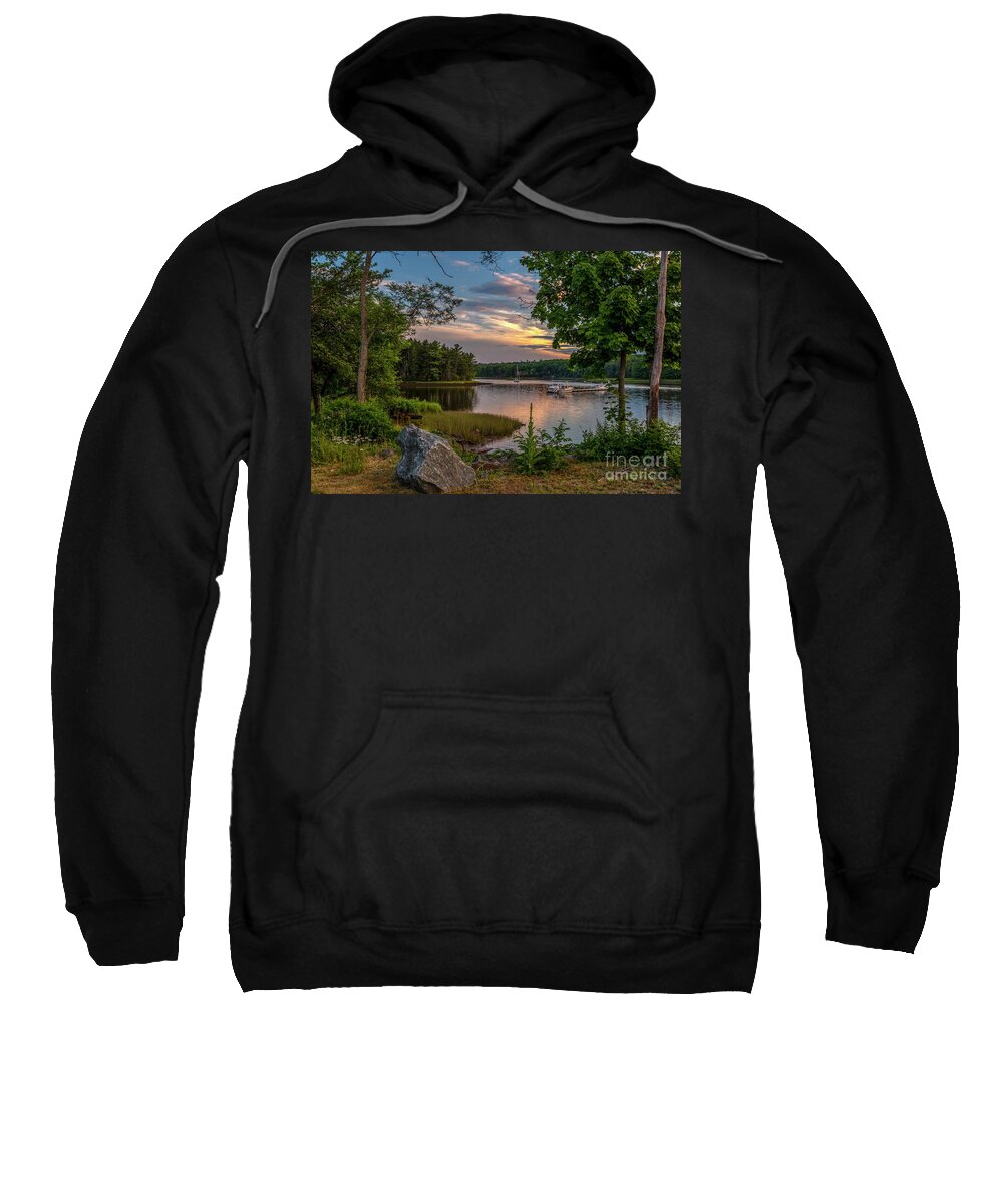 Maine Sweatshirt featuring the photograph Town Park by Karin Pinkham