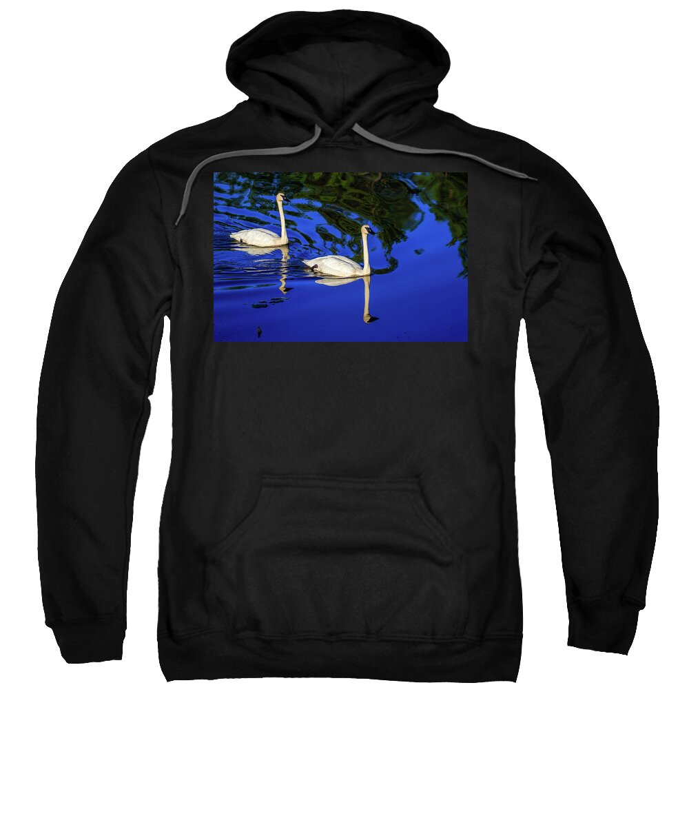 Swan Sweatshirt featuring the photograph Tranquility by Gary Hall