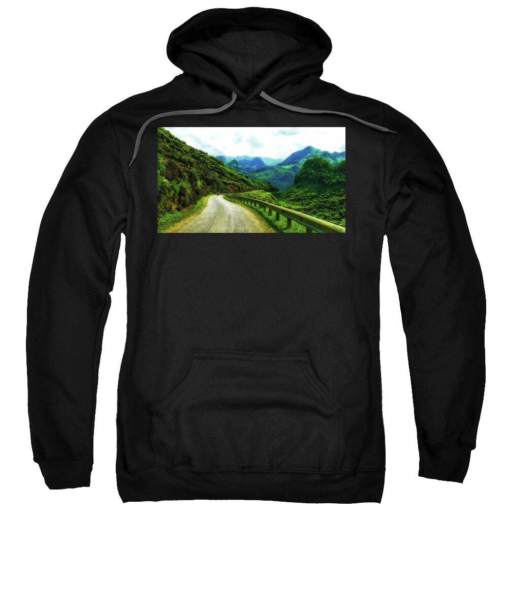 Travel Sweatshirt featuring the photograph Travel across mountain ranges by Robert Bociaga