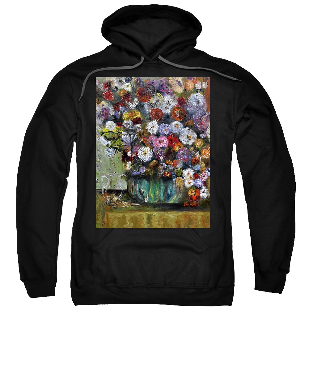 Impressionist Sweatshirt featuring the painting Tribute to Degas by Anitra Boyt