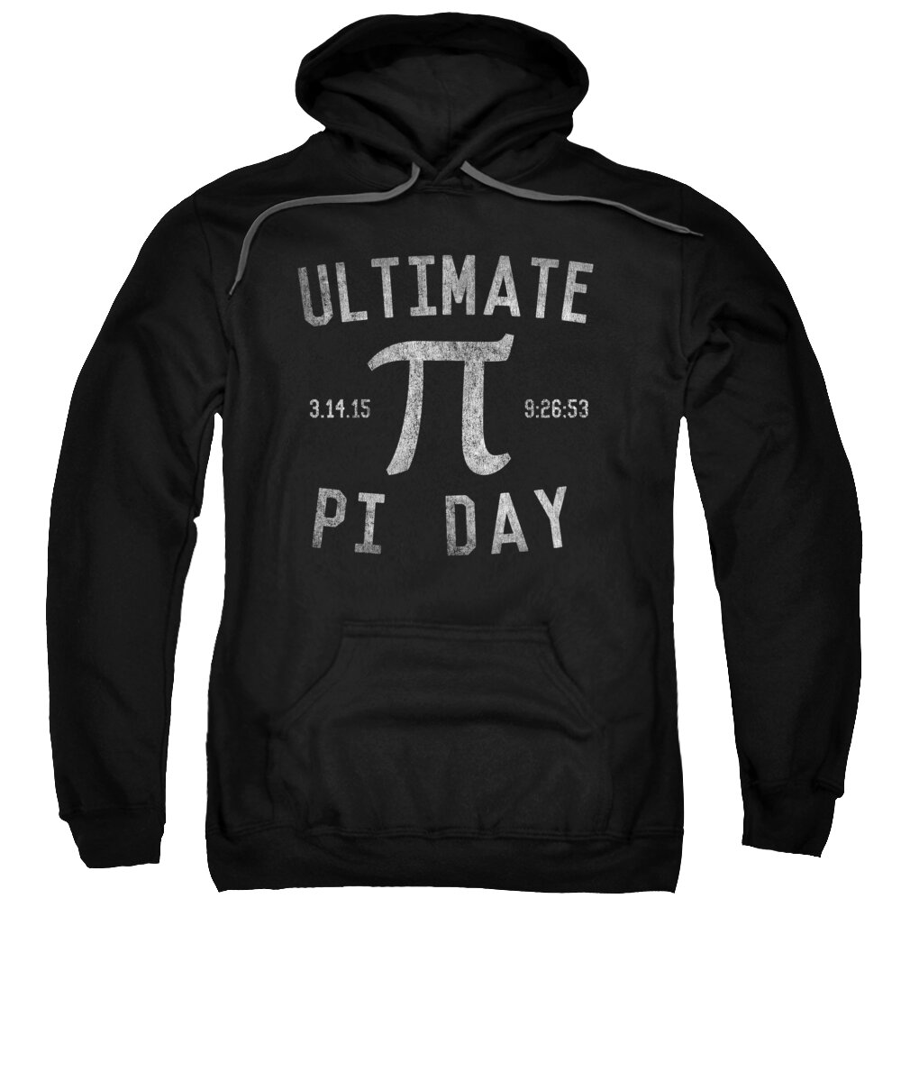 Funny Sweatshirt featuring the digital art Ultimate Pi Day Retro by Flippin Sweet Gear