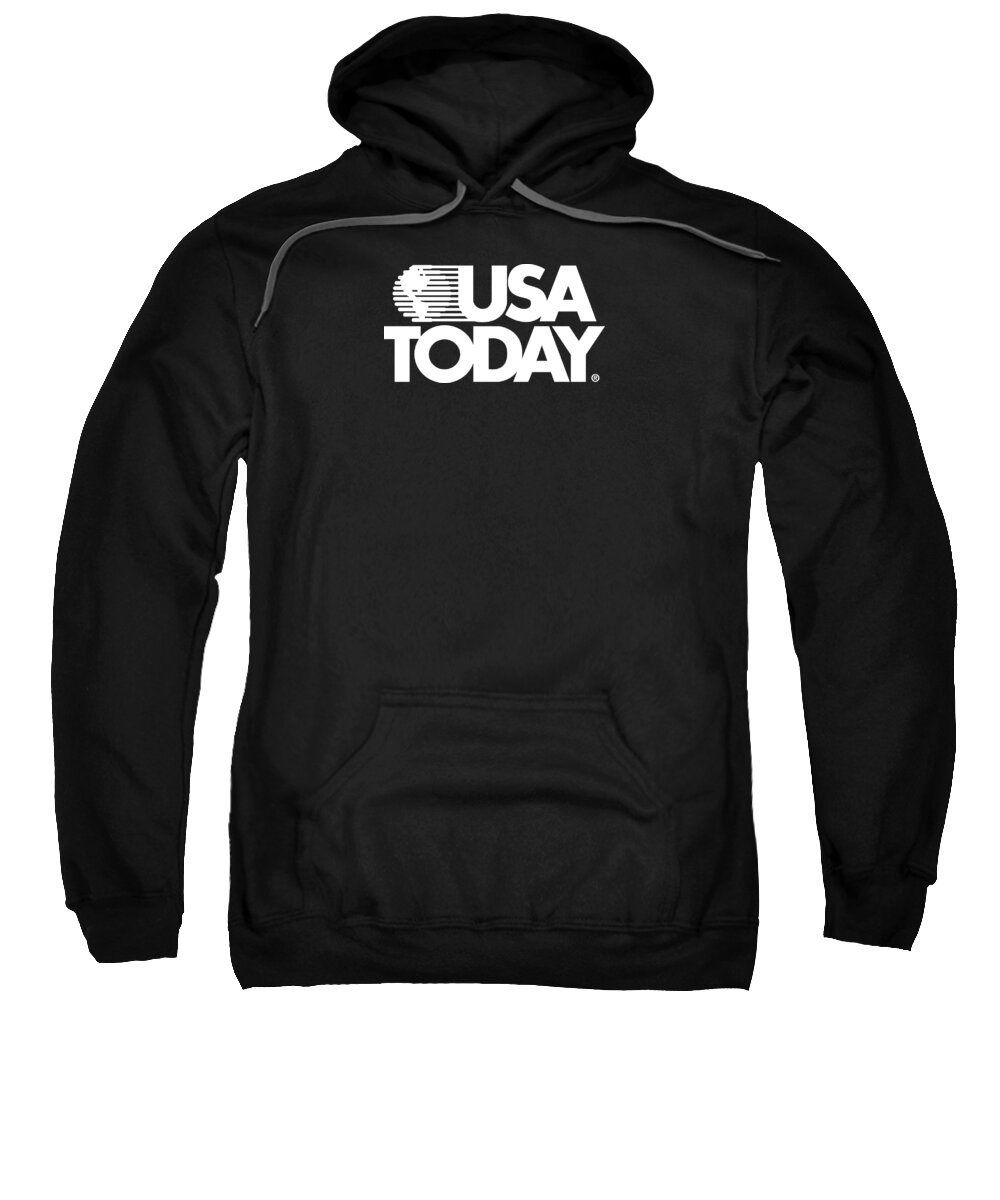 Usa Today Retro Sweatshirt featuring the digital art USA TODAY Retro White Logo by Gannett Co