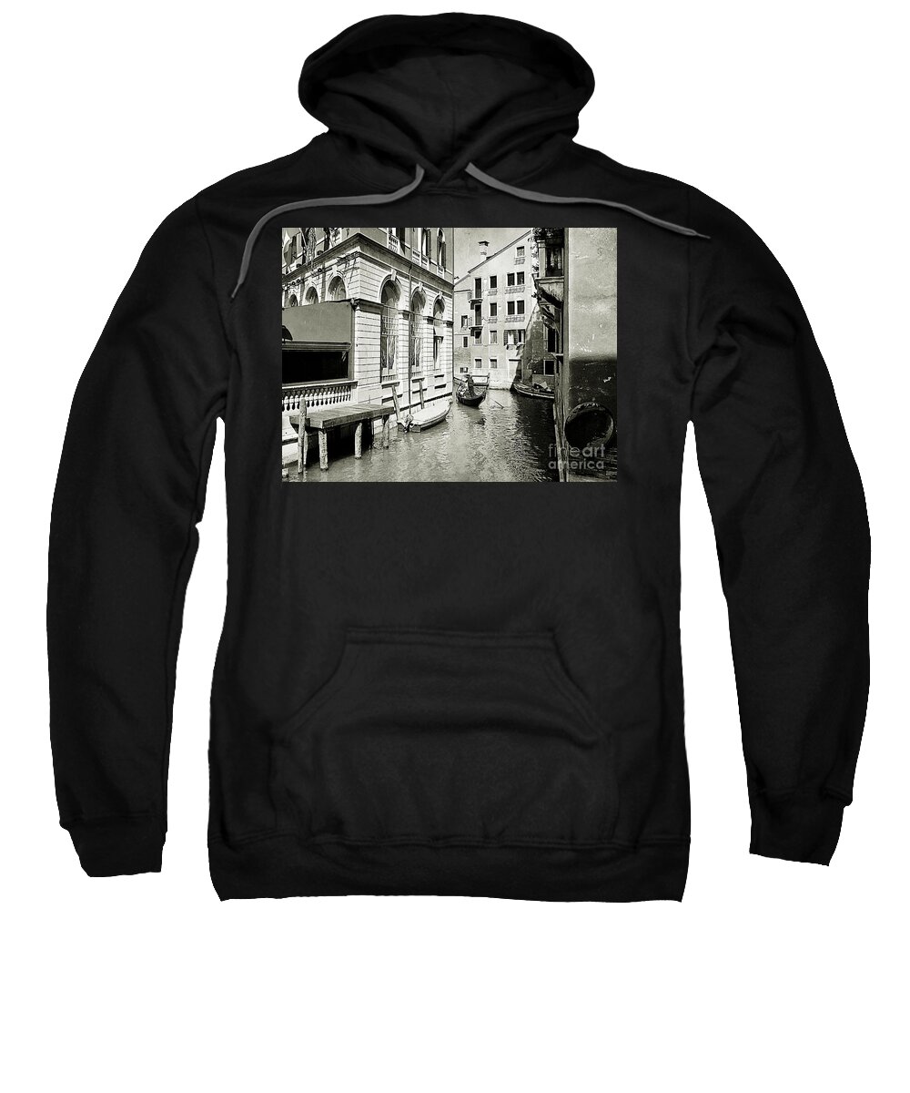 Venice Canals Sweatshirt featuring the photograph Venice Series 5 by Ramona Matei