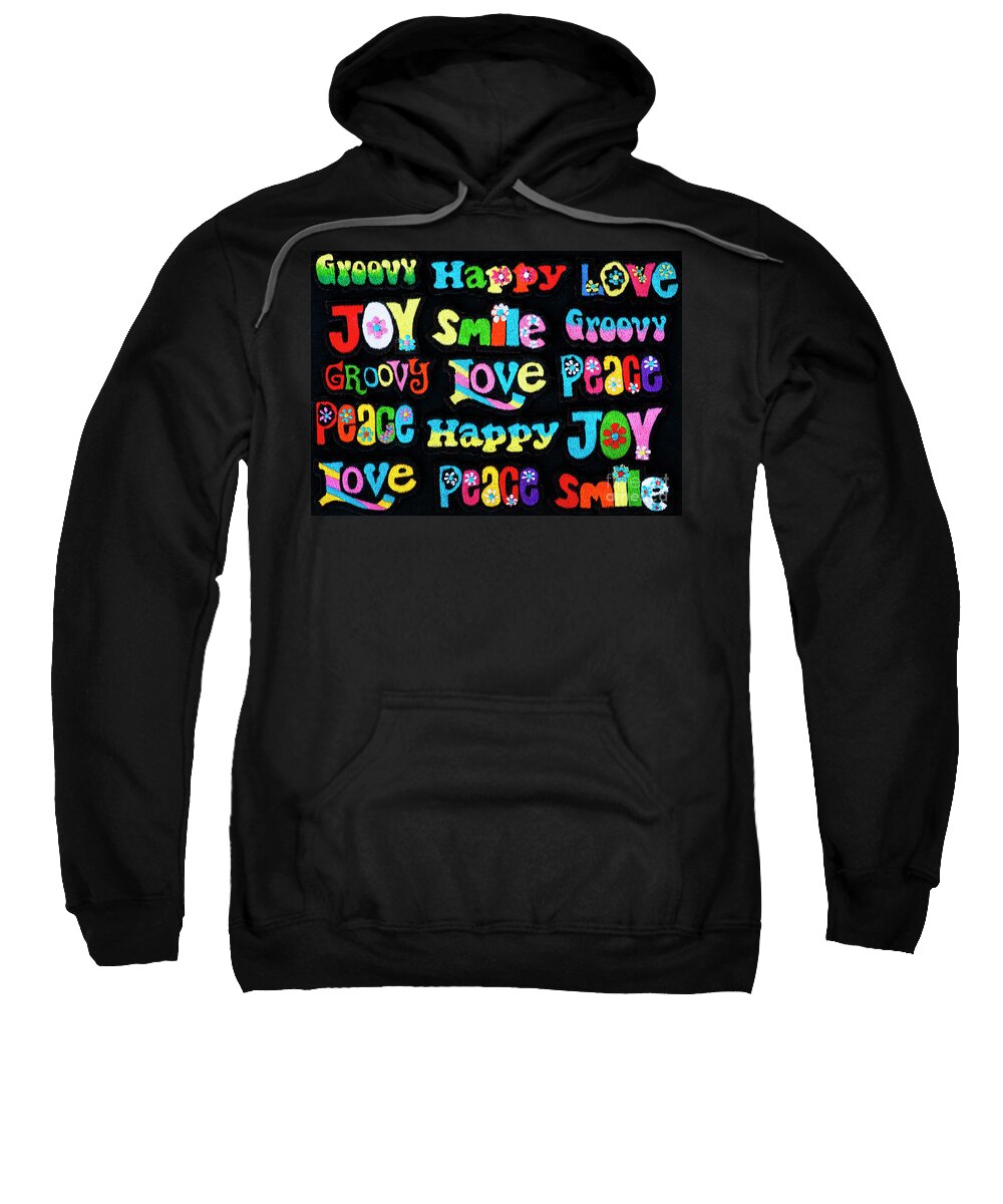 Embroidery Sweatshirt featuring the photograph Words of Joy by Tim Gainey