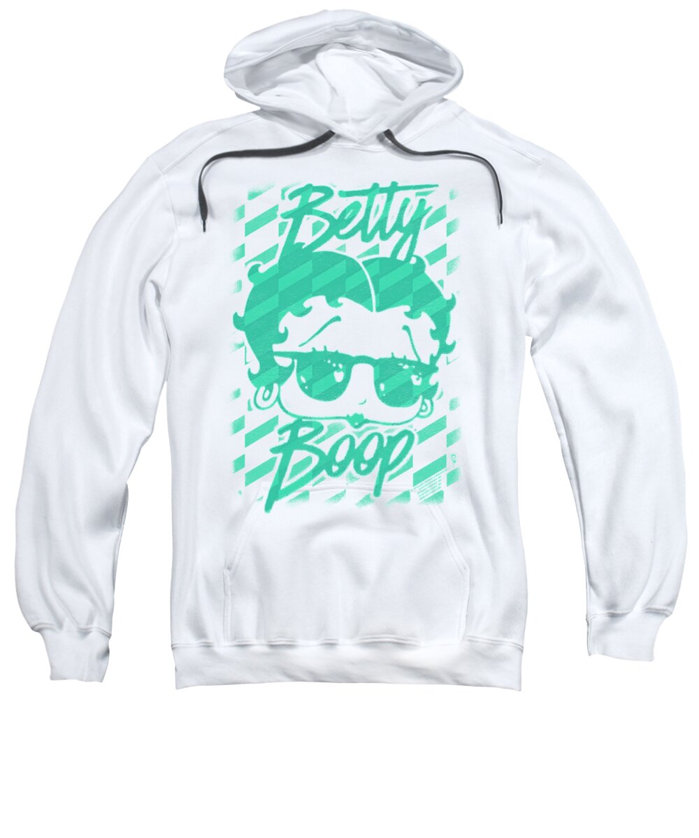  Sweatshirt featuring the digital art Betty Boop - Summer Shades #1 by Brand A
