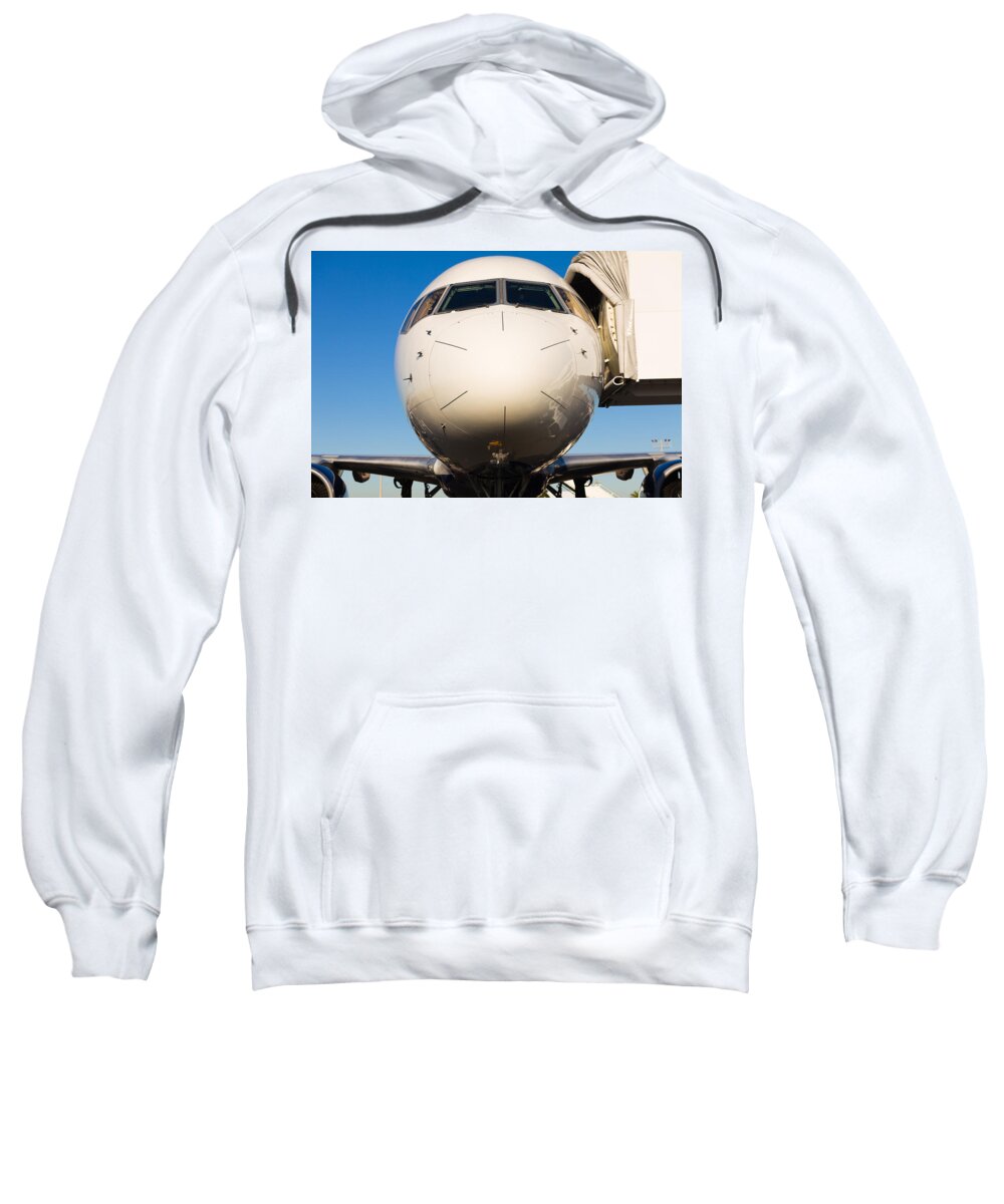 Aerospace Sweatshirt featuring the photograph Commercial Airliner #1 by Raul Rodriguez