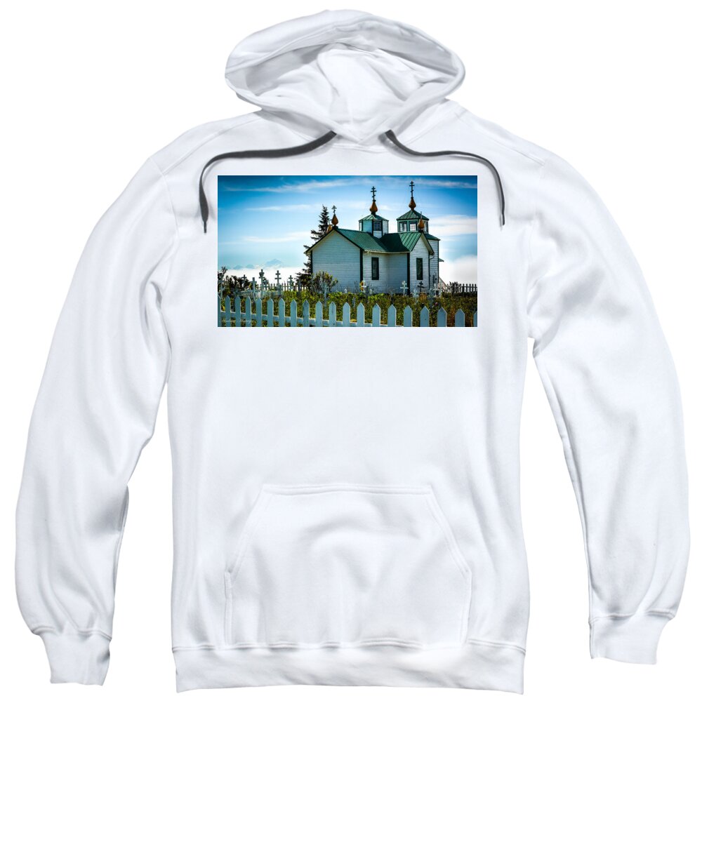 Church Sweatshirt featuring the photograph Russian Orthodox Church #1 by Andrew Matwijec