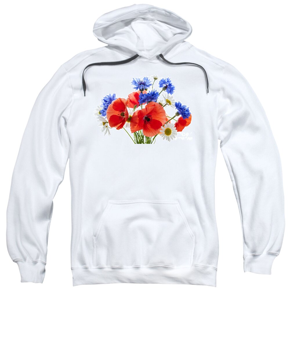Flowers Sweatshirt featuring the photograph Wildflower bouquet 1 by Elena Elisseeva
