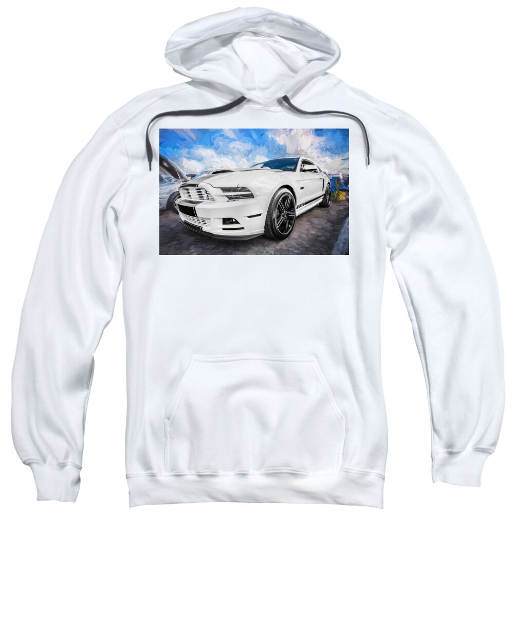2014 Ford Mustang Sweatshirt featuring the photograph 2014 Ford Mustang GT CS Painted by Rich Franco
