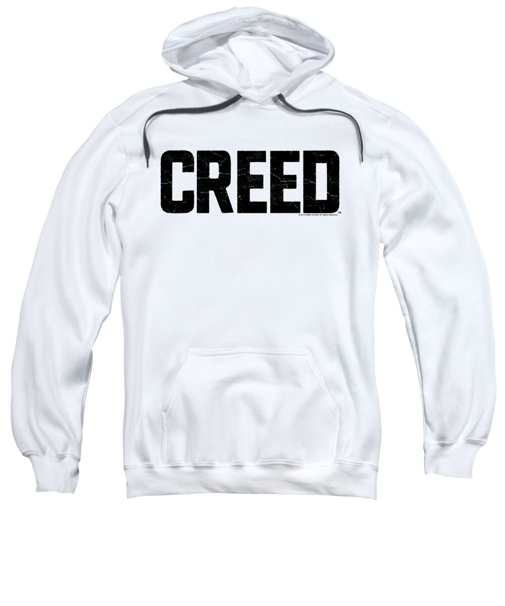  Sweatshirt featuring the digital art Creed - Cracked Logo by Brand A