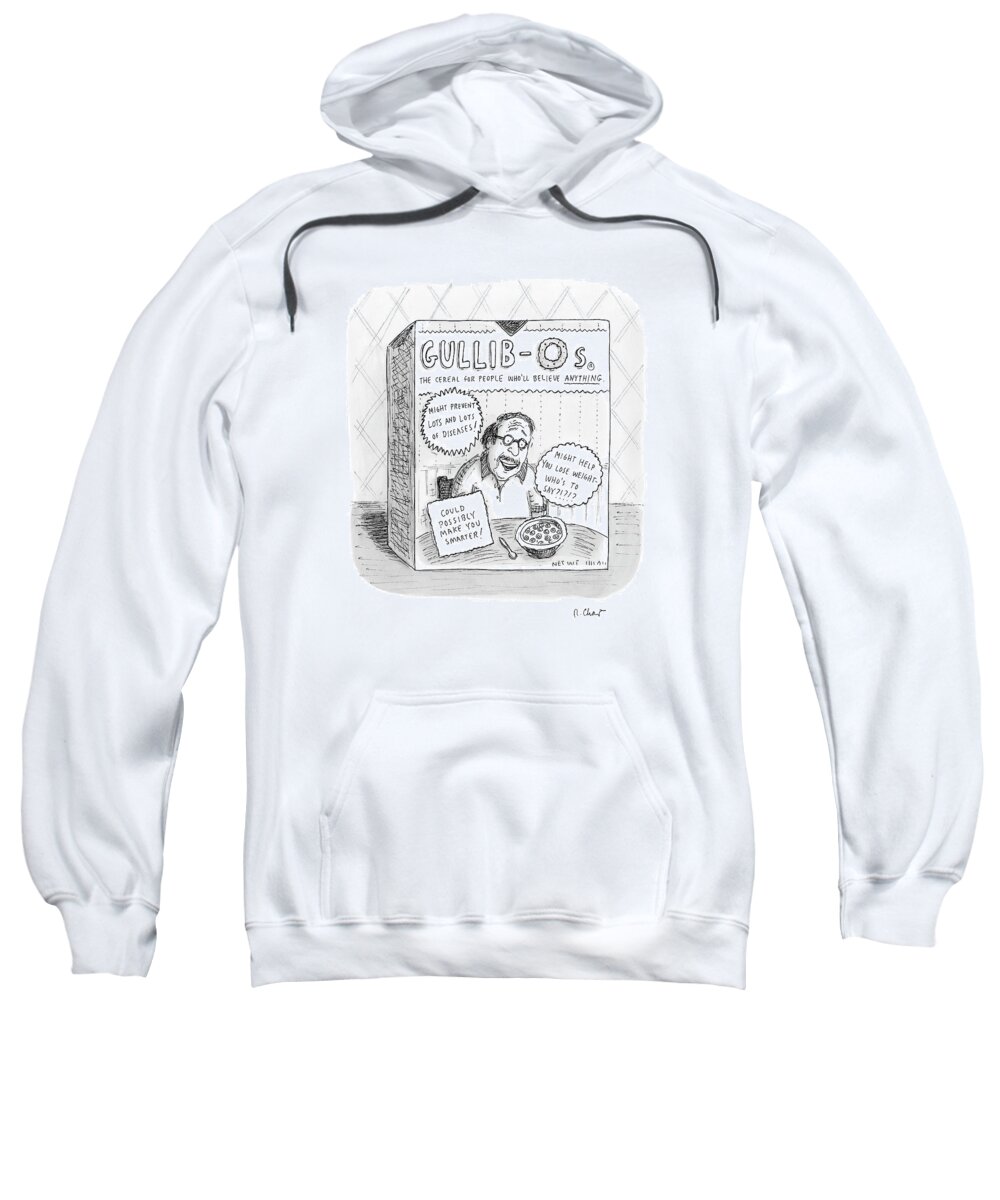 Advertisement Sweatshirt featuring the drawing New Yorker August 27th, 2007 by Roz Chast
