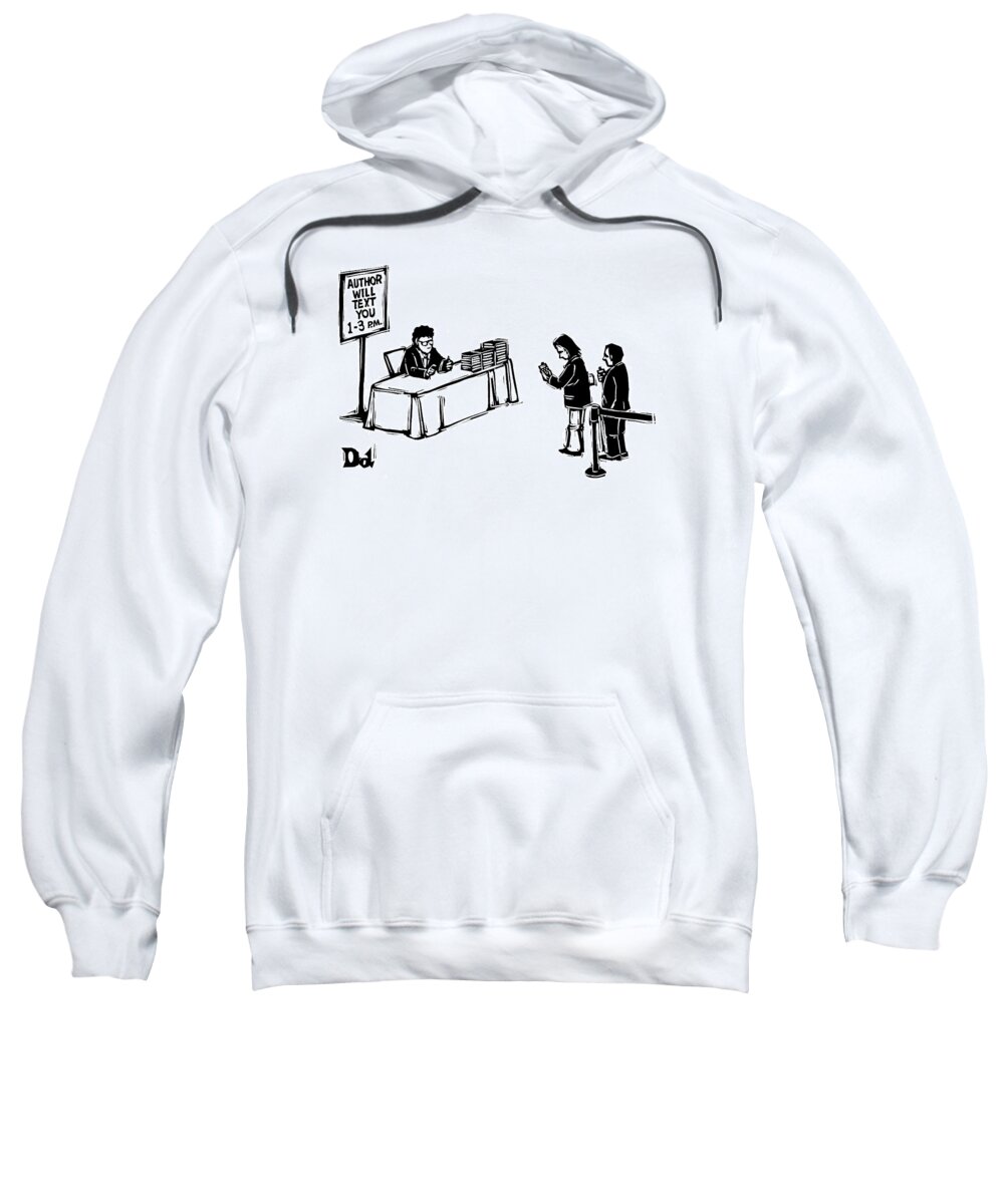 Author Sweatshirt featuring the drawing New Yorker December 25th, 2006 by Drew Dernavich