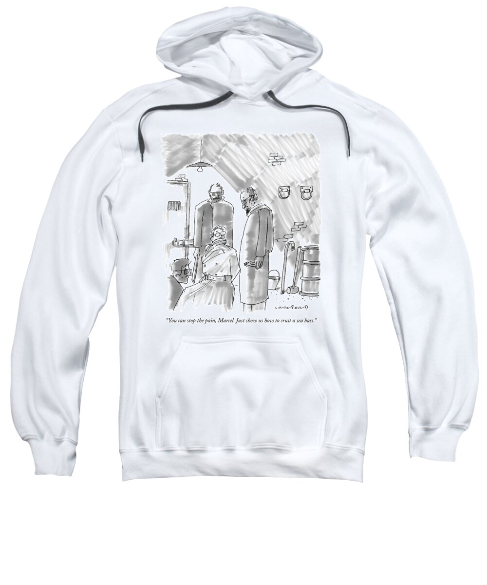 Recipe Sweatshirt featuring the drawing You Can Stop The Pain by Michael Crawford