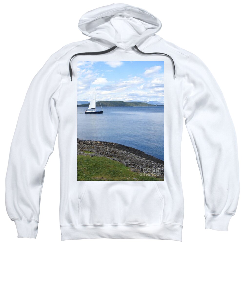 Loch Etive Sweatshirt featuring the photograph A Fine Day For A Sail by Denise Railey