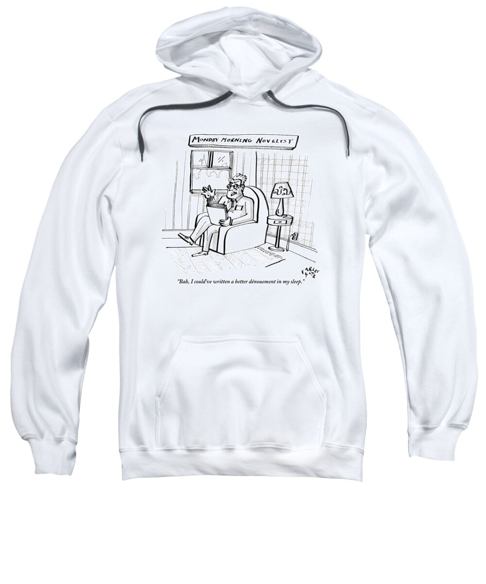 
Monday Morning Novelist
A Man Is Seen Sitting In An Armchair And Holding A Book.
Media Id 133463

Monday Morning Quarterback Sweatshirt featuring the drawing A Man Is Seen Sitting In An Armchair And Holding by Farley Katz