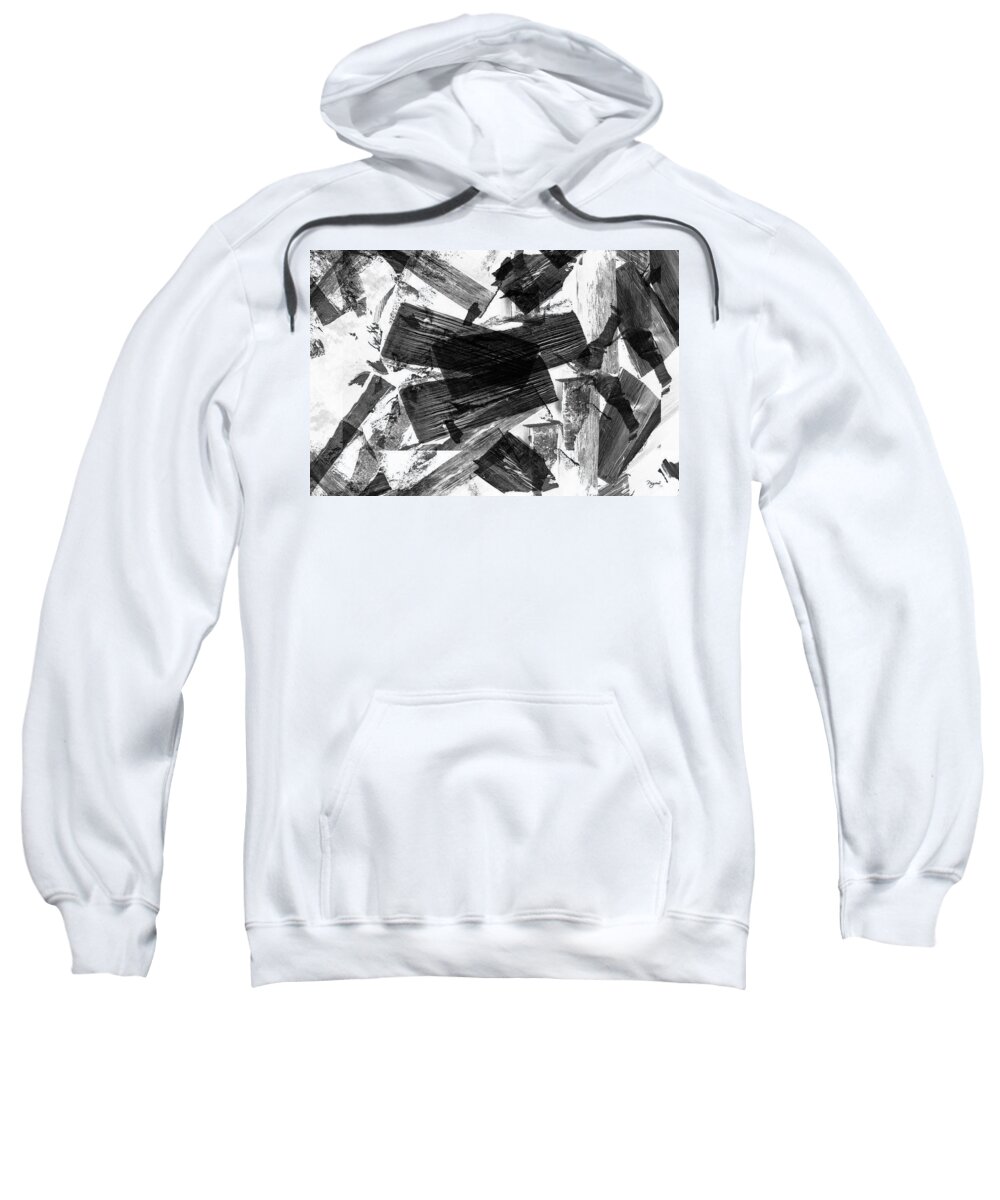 Abstract Sweatshirt featuring the digital art Abstract Chunky by Chriss Pagani